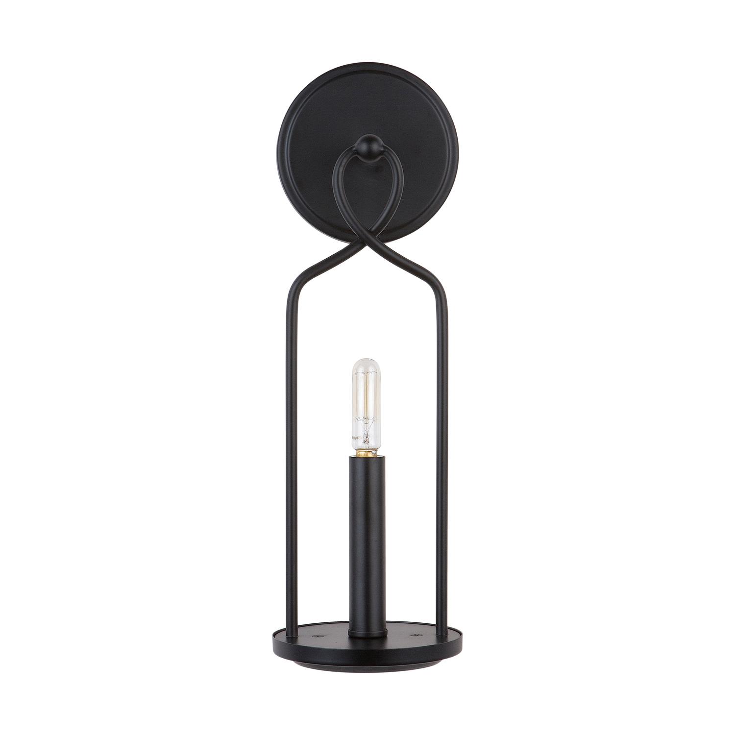 5" W x 16" H x 6" E 1-Light Sconce in Matte Black