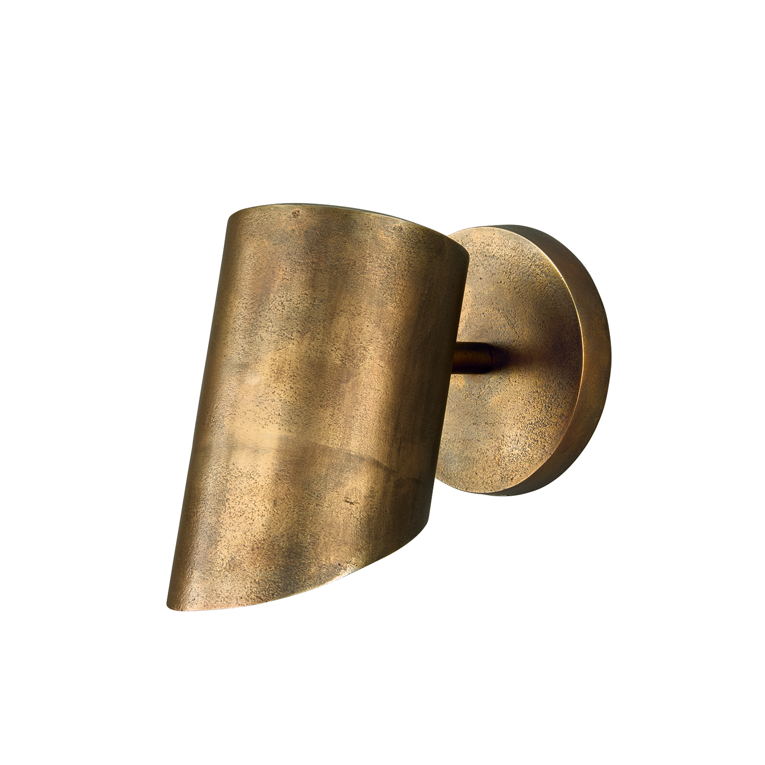 5" W x 7.5" H 1-Light Cylindrical Sconce in Distressed Oxidized Brass