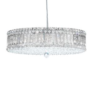 Plaza 15 Light 120V Pendant in Polished Stainless Steel with Clear Radiance Crystal
