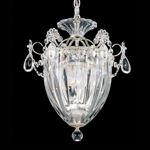 Bagatelle 3 Light 120V Mini Pendant in Aurelia with Clear Heritage Handcut Crystal