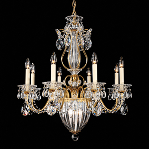 Bagatelle 11 Light 120V Chandelier in Heirloom Bronze with Clear Heritage Handcut Crystal