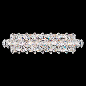 Baronet 5 Light 120V Bath Vanity & Wall Light in Polished Stainless Steel with Clear Optic Crystal