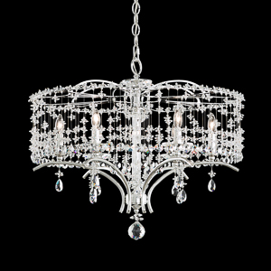 Bella Rose 6 Light 120V Chandelier in Heirloom Gold with Clear Radiance Crystal