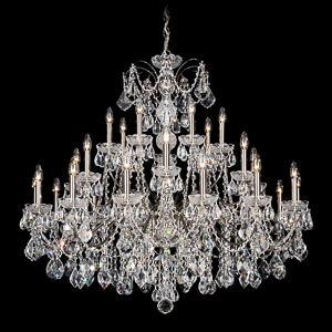 Century 28 Light 120V Chandelier in Heirloom Gold with Clear Heritage Handcut Crystal