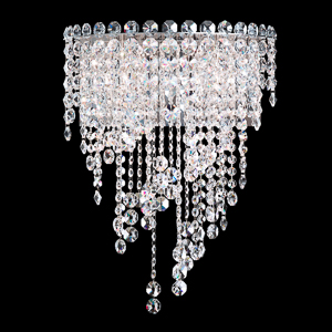 Chantant 4 Light 120V Wall Sconce in Polished Stainless Steel with Clear Optic Crystal