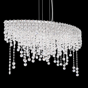 Chantant 6 Light 120V Pendant in Polished Stainless Steel with Clear Radiance Crystal