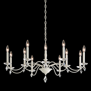 Modique 12 Light 120V Chandelier in Heirloom Bronze with Clear Heritage Handcut Crystal