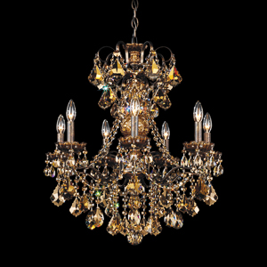 New Orleans 7 Light 120V Chandelier in Polished Silver with Clear Radiance Crystal