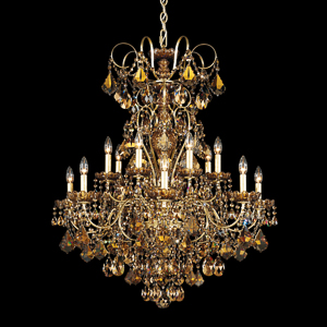 New Orleans 14 Light 120V Chandelier in Heirloom Bronze with Clear Radiance Crystal