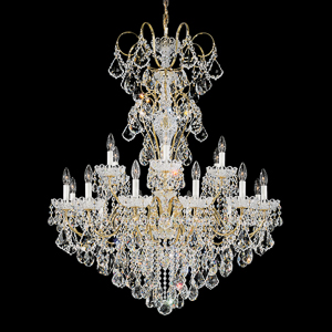New Orleans 18 Light 120V Chandelier in Heirloom Bronze with Clear Radiance Crystal