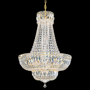 Petit Crystal Deluxe 20 Light 120V Pendant in Polished Silver with Clear Radiance Crystal