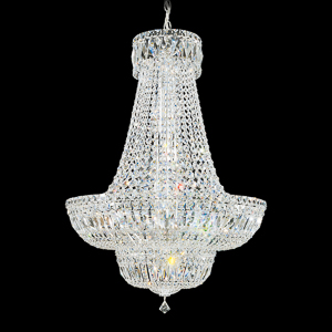 Petit Crystal Deluxe 23 Light 120V Pendant in Polished Silver with Clear Radiance Crystal