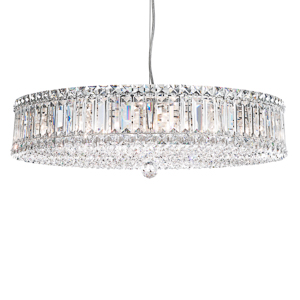 Plaza 21 Light 120V Pendant in Polished Stainless Steel with Clear Radiance Crystal