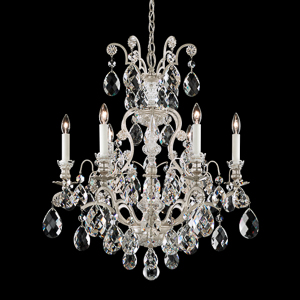 Renaissance 7 Light 120V Chandelier in Heirloom Gold with Clear Heritage Handcut Crystal