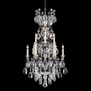 Renaissance 10 Light 120V Chandelier in Heirloom Gold with Clear Heritage Handcut Crystal