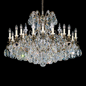 Renaissance 19 Light 120V Chandelier in Heirloom Gold with Clear Heritage Handcut Crystal