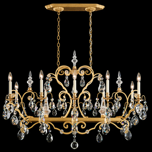 Renaissance 12 Light 120V Chandelier in Heirloom Bronze with Clear Radiance Crystal