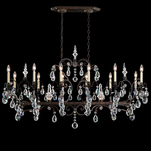Renaissance 14 Light 120V Chandelier in Heirloom Bronze with Clear Radiance Crystal