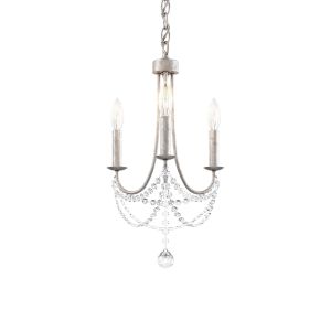Verdana 3 Light 110V Mini Pendant in Heirloom Gold and Clear Optic Crystal