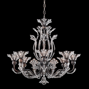 Rivendell 8 Light 120V Chandelier in Heirloom Bronze with Clear Radiance Crystal