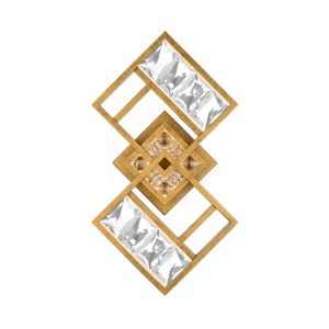 Diamonta LED 3000K/3500K/4000K/5000K Indoor Wall Lighting in Black with Optic Crystal