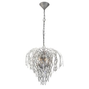 Laureline 4 Light 120V Chandelier in Aged Brass with Optic Crystal