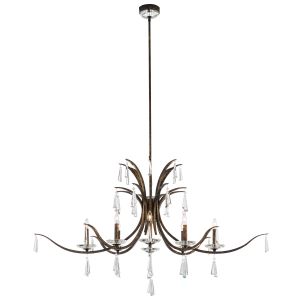 Tinsley 8 Light 120V Chandelier in Heirloom Gold and Clear Radiance Crystal