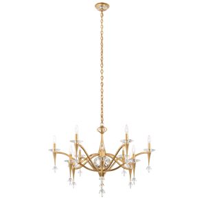 Waverly 12 Light 120V Chandelier in Heirloom Gold and Clear Radiance Crystal