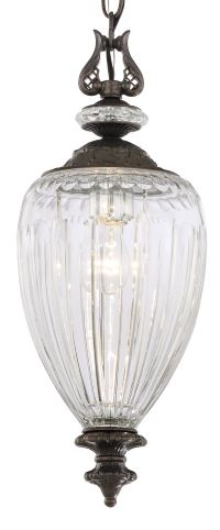 Dyana 1 Light 120V Mini Pendant (Large Urn) in Heirloom Bronze with Clear Heritage Handcut Crystal