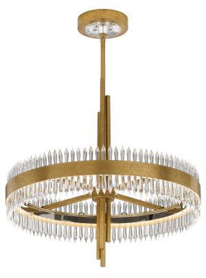 Annaberg 23in LED 120V/277V Pendant in White with Clear Radiance Crystal