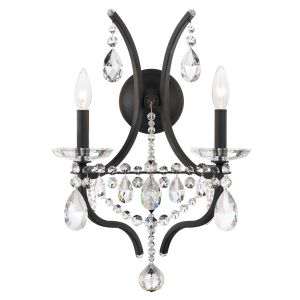 Adley 2 Light 120V Wall Sconce in Heirloom Gold and Clear Radiance Crystal