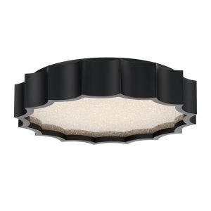 Tarte 16in 120V LED Flush Mount in Aged Brass with Radiance Crystal Dust