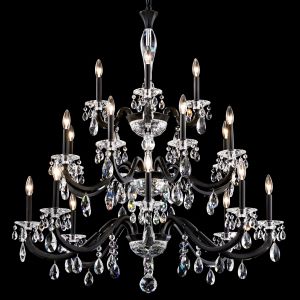 San Marco 20 Light 120V Chandelier in Heirloom Bronze with Clear Radiance Crystal