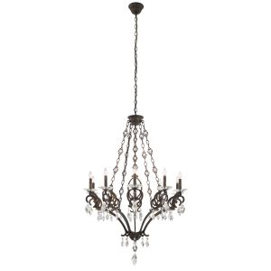 Tamerlaine 10 Light 120V Chandelier in Heirloom Gold with Clear Radiance Crystal