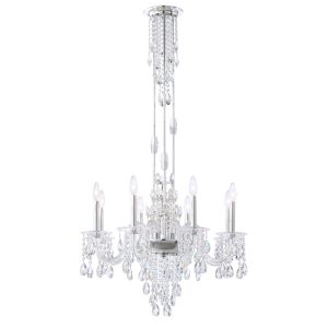 Rainier 8 Light 120V Chandelier in Heirloom Gold and Clear Radiance Crystal