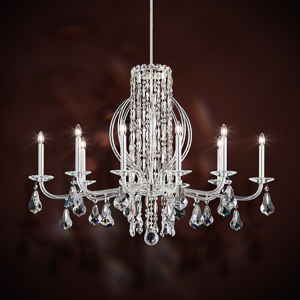 Siena 10 Light 120V Chandelier in Heirloom Gold with Clear Radiance Crystal