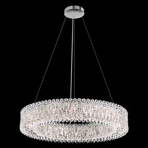 Sarella 18 Light 120V Pendant in White with Clear Radiance Crystal