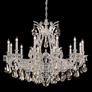 Sophia 12 Light 120V Chandelier in Heirloom Gold with Clear Heritage Handcut Crystal