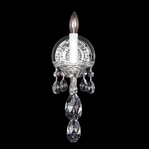 Sterling 1 Light 120V Wall Sconce in Polished Silver with Clear Radiance Crystal