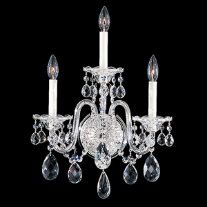 Sterling 3 Light 120V Wall Sconce in Aurelia with Clear Radiance Crystal