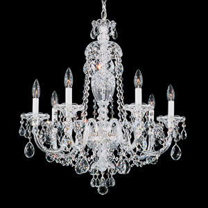 Sterling 7 Light 120V Chandelier in Polished Silver with Clear Radiance Crystal