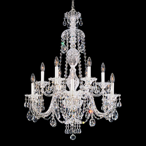 Sterling 12 Light 120V Chandelier in Aurelia with Clear Radiance Crystal
