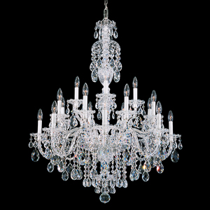 Sterling 20 Light 120V Chandelier in Aurelia with Clear Radiance Crystal
