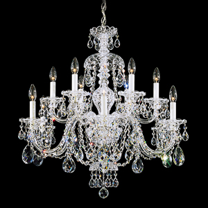 Sterling 12 Light 120V Chandelier in Aurelia with Clear Radiance Crystal