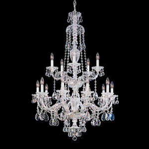 Sterling 15 Light 120V Chandelier in Aurelia with Clear Radiance Crystal