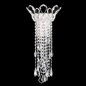 Trilliane Strands 2 Light 120V Wall Sconce in Polished Stainless Steel with Clear Heritage Handcut Crystal