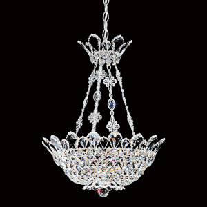 Trilliane 8 Light 120V Chandelier in Polished Stainless Steel with Clear Radiance Crystal