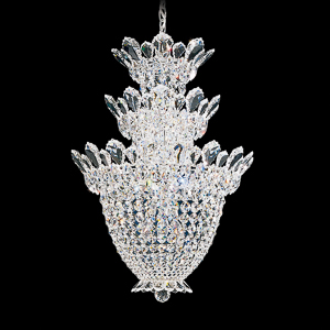 Trilliane 15 Light 120V Chandelier in Polished Stainless Steel with Clear Radiance Crystal