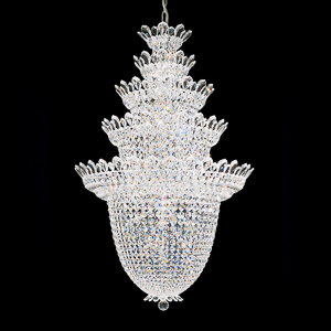 Trilliane 48 Light 120V Chandelier in Polished Stainless Steel with Clear Radiance Crystal