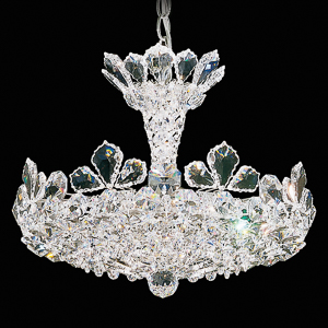 Trilliane 6 Light 120V Chandelier in Polished Stainless Steel with Clear Radiance Crystal